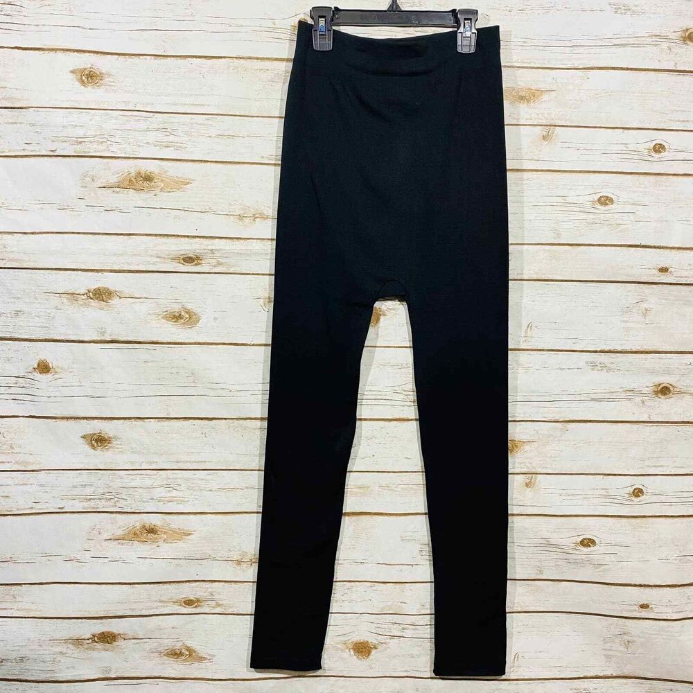 Motherhood Maternity Secret Fit Belly Straight Leggings Pants L/XL Black‎ NEW